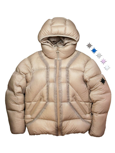 "ALIVE" PUFFER JACKET - BEIGE