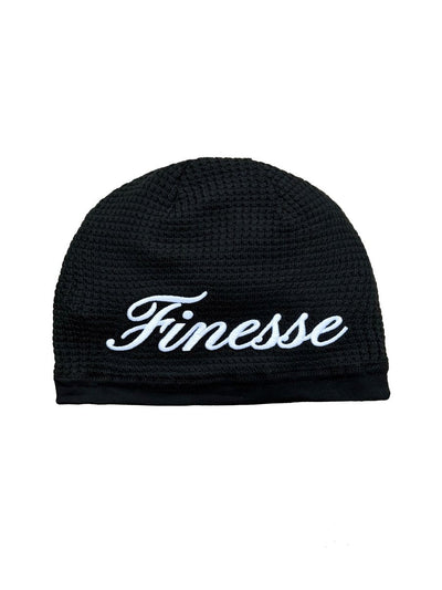 WAFFLE BLACK BEANIE