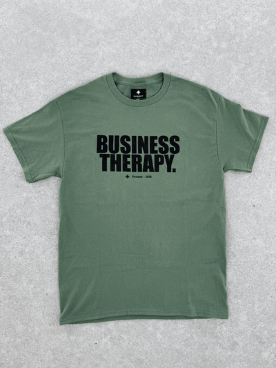 TEE "BUSINESS THERAPY" KAKI