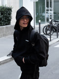 AIR COTTON HOODIE - BLACK