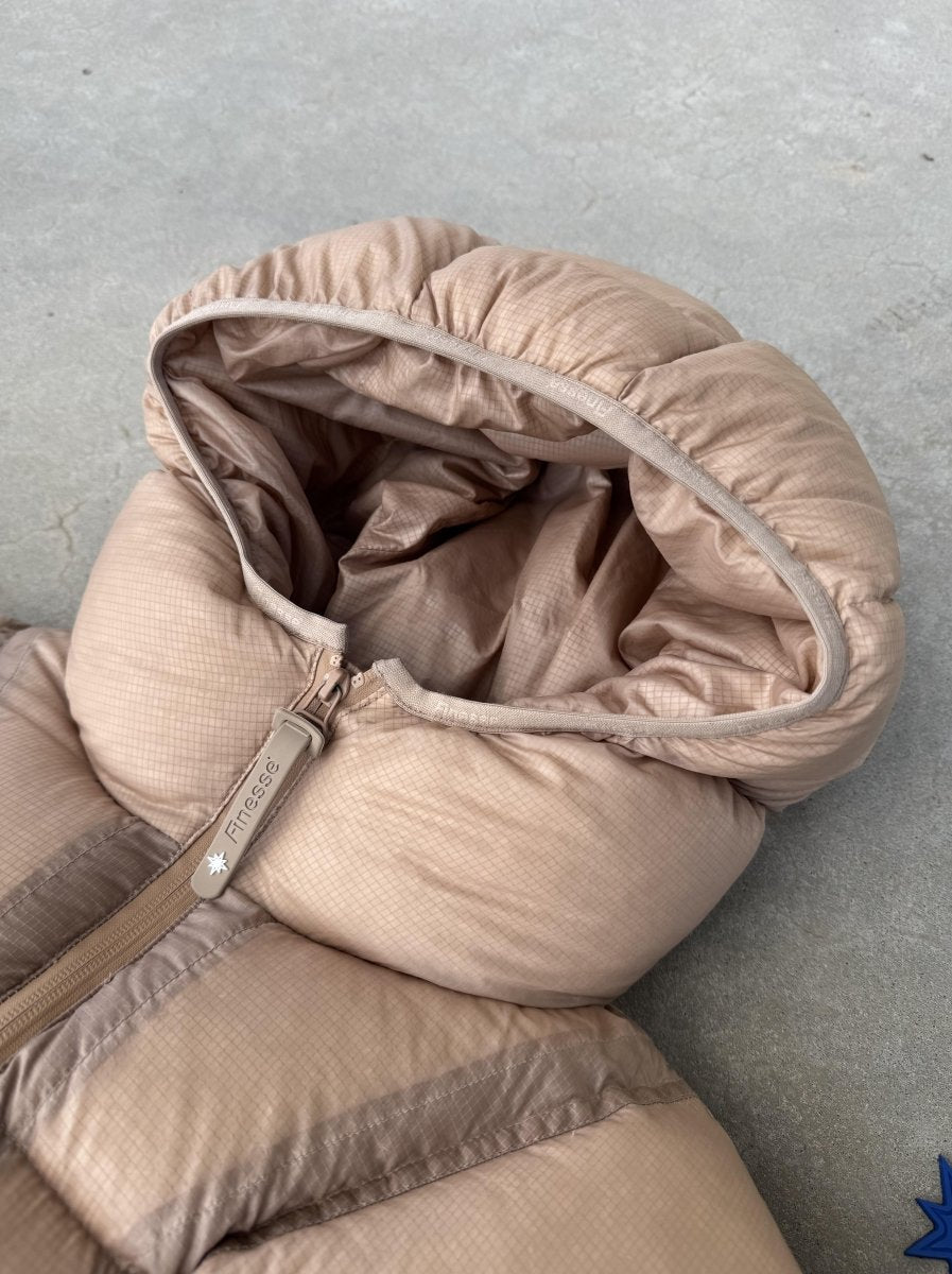 "ALIVE" PUFFER JACKET - BEIGE