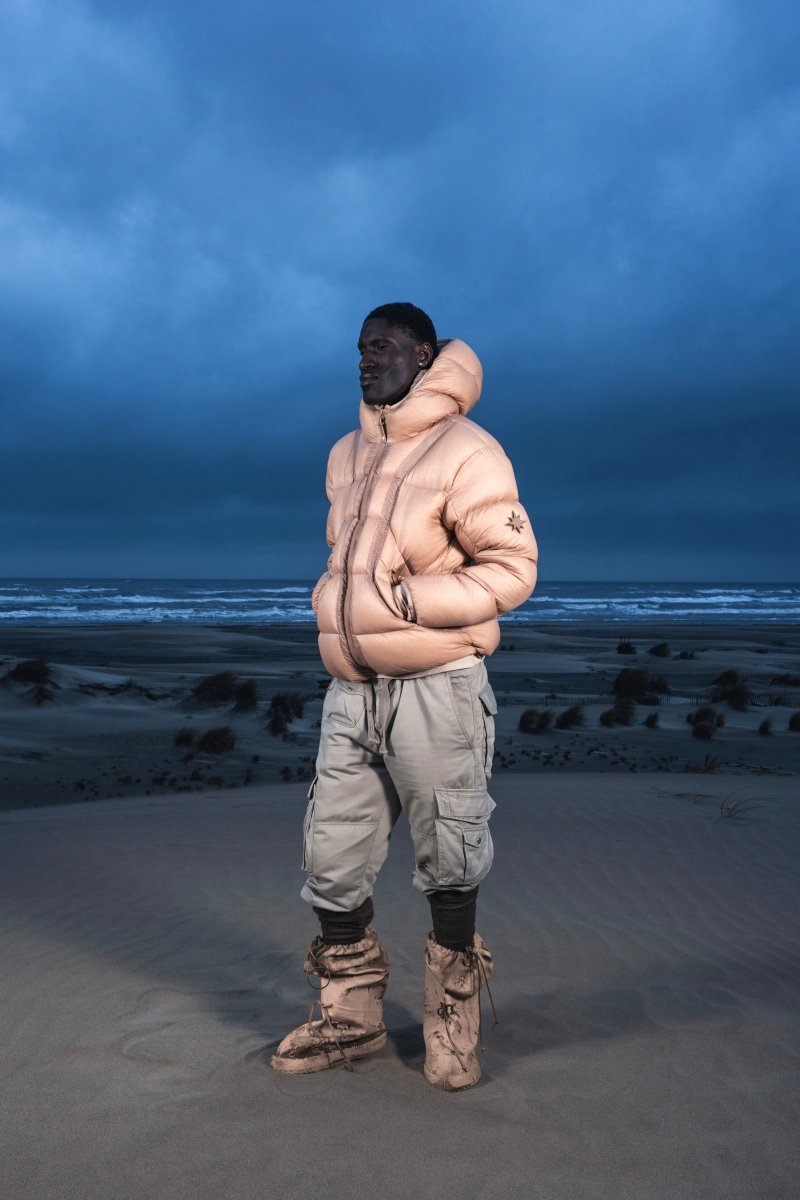 "ALIVE" PUFFER JACKET - BEIGE