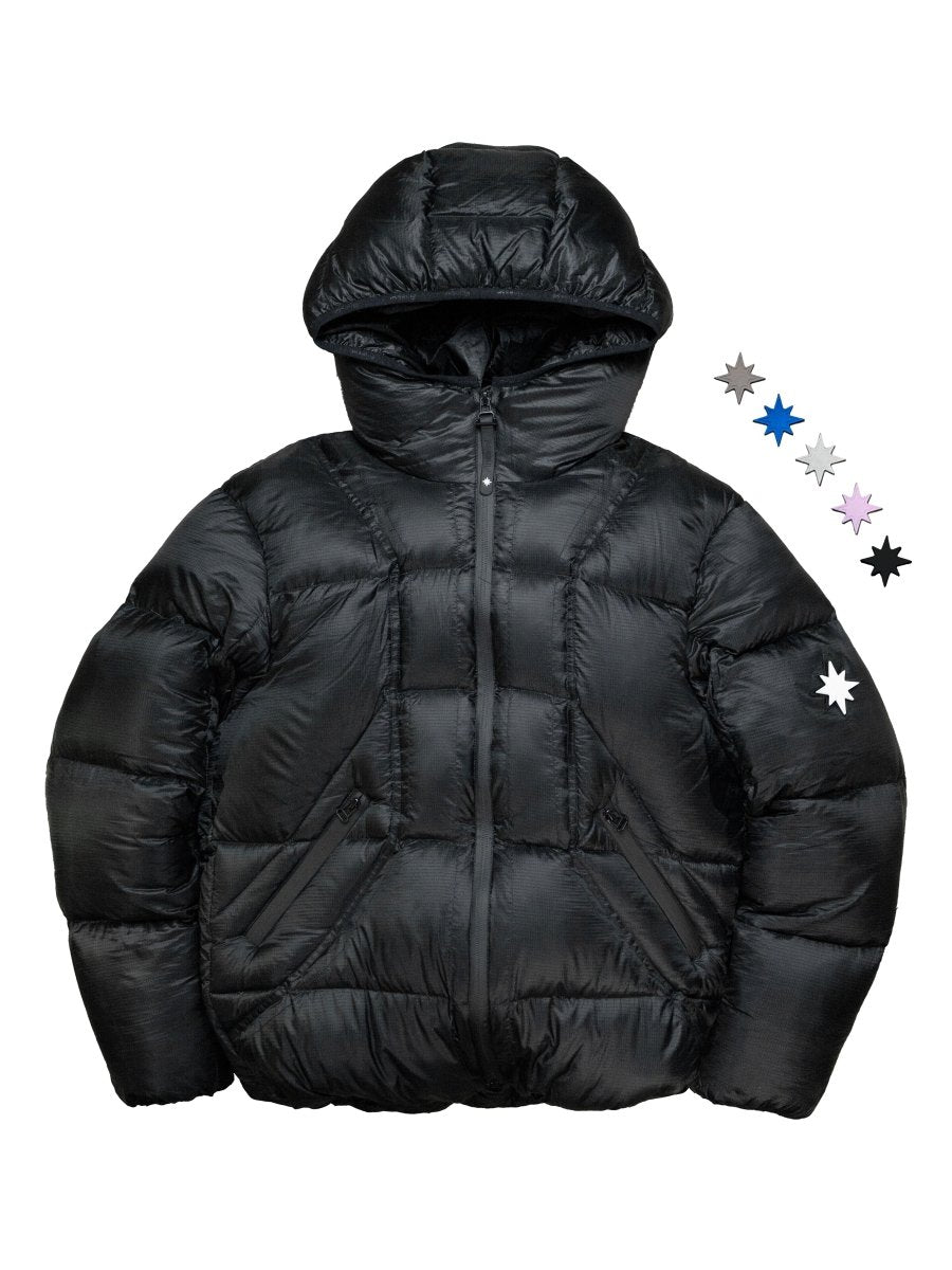 "ALIVE" PUFFER JACKET - BLACK