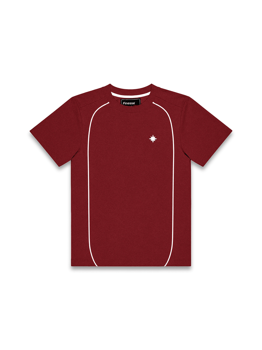 BIG LINE T-SHIRT - BORDEAUX
