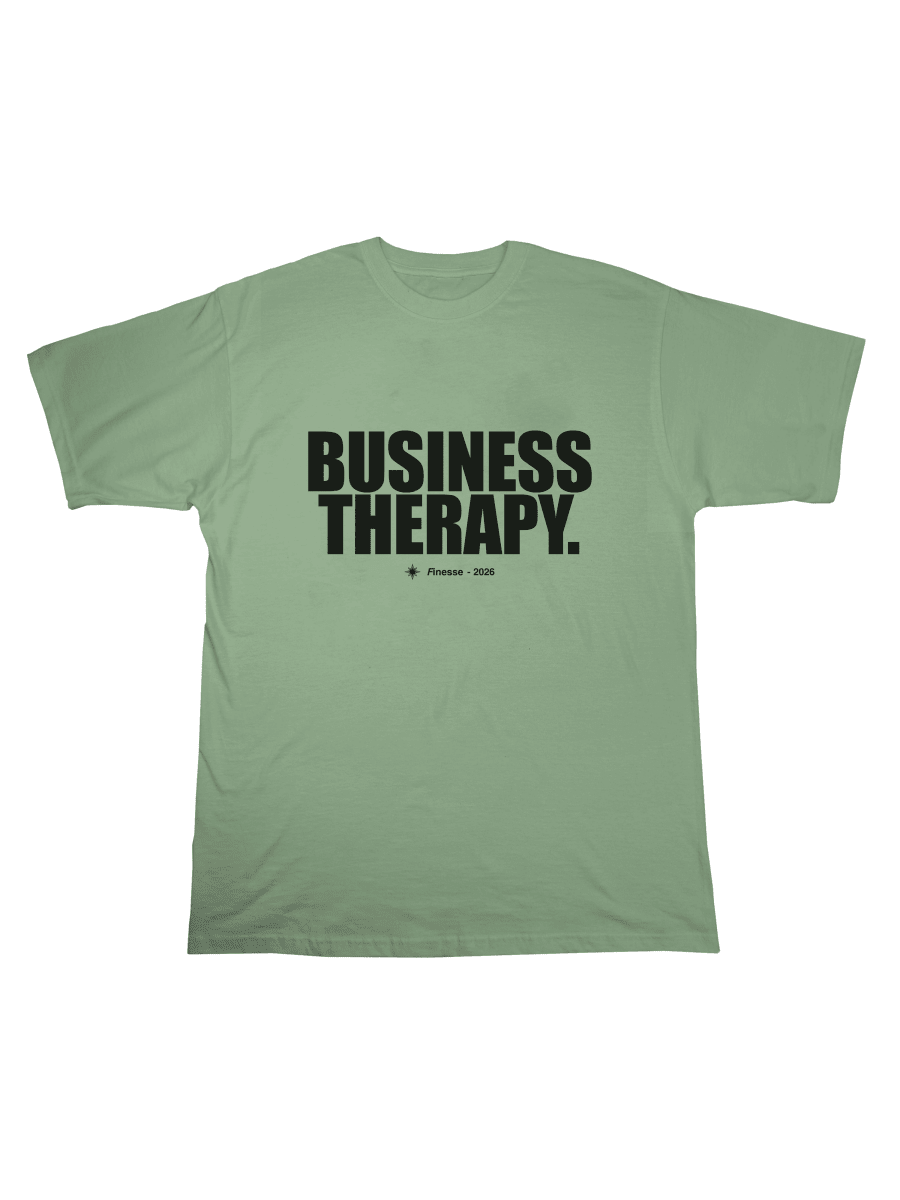 TEE "BUSINESS THERAPY" KAKI