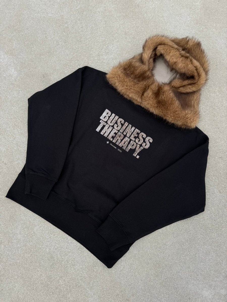 CREWNECK "BUSINESS THERAPY" FUR