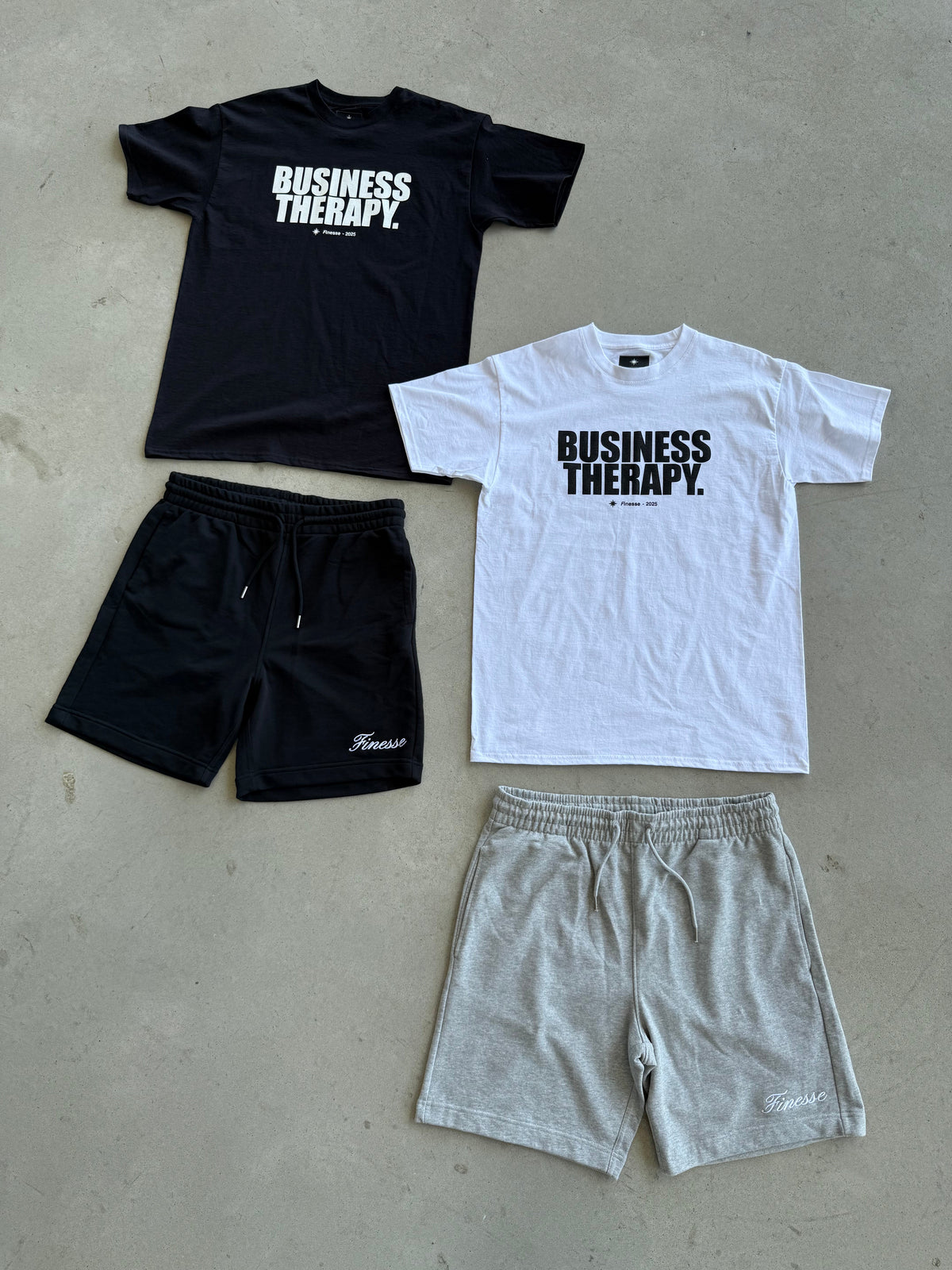 "𝑭𝑰𝑵𝑬𝑺𝑺𝑬" COTTON SHORT - GREY