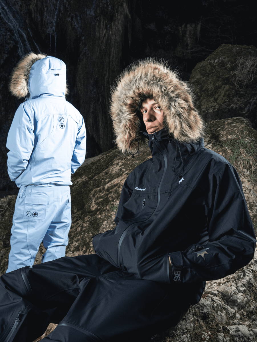 "FAS" WATERPROOF JACKET BLACK