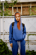 AIR COTTON HOODIE - BLUE