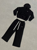 AIR COTTON HOODIE - BLACK