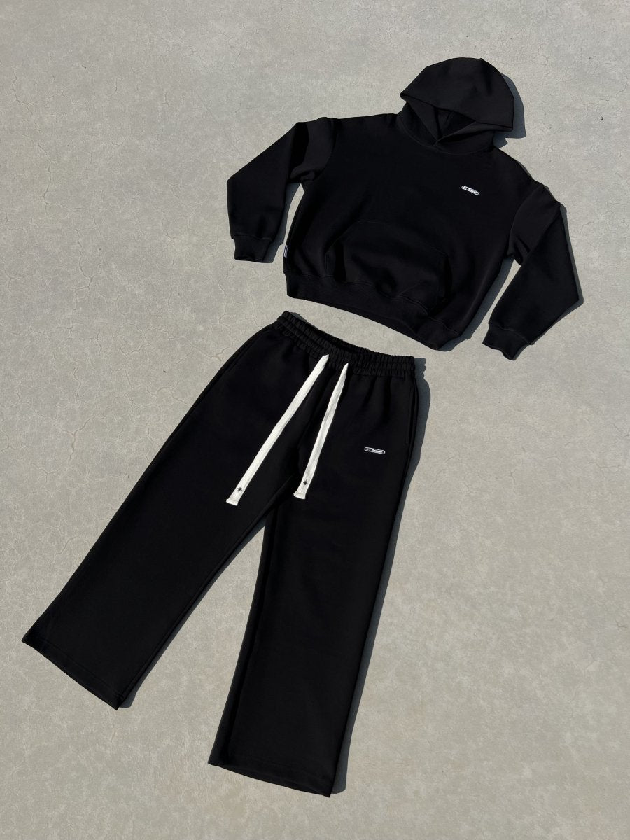 AIR COTTON HOODIE - BLACK