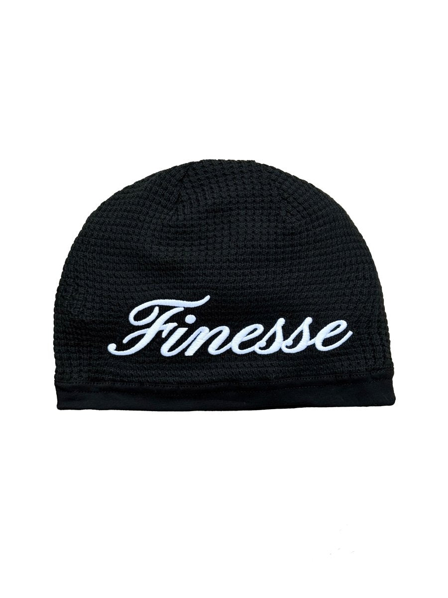 WAFFLE BLACK BEANIE