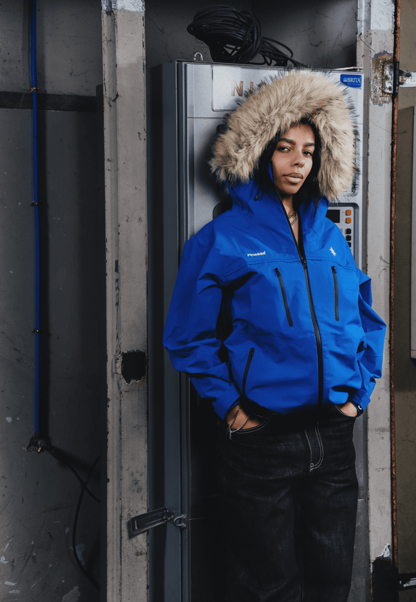 "FAS" WATERPROOF JACKET BLUE