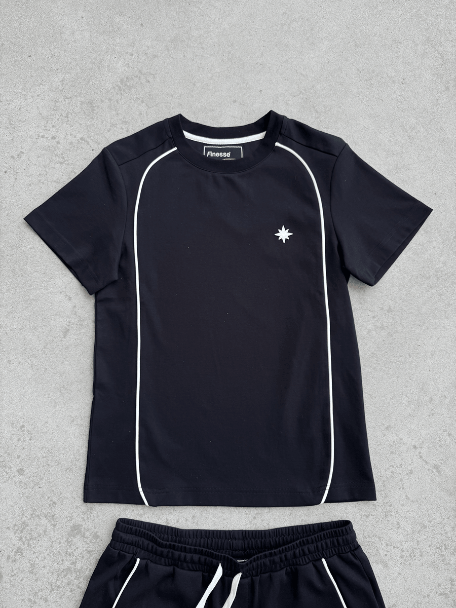 BIG LINE T-SHIRT - BLACK