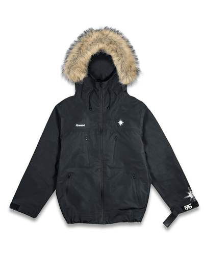 "FAS" WATERPROOF JACKET BLACK
